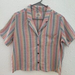 Marine Layer Lucy resort button up shirt, size S